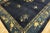 Navy Blue 1920s Blue Navy Vase Floral Antique Chinese Peking Carpet 9'3" X 11'9" Knotted Wool Rug For Sale - Image 8 of 15
