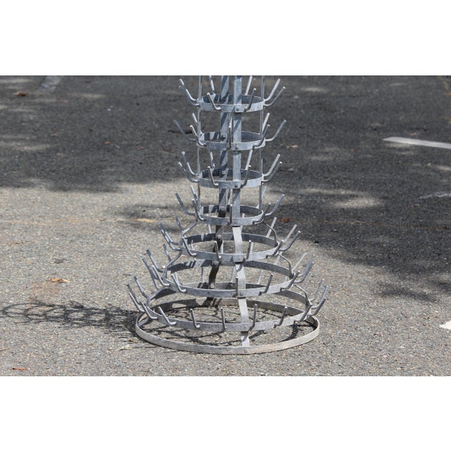 Mid-Century Modern Metal Rack with Hooks, 1970s For Sale - Image 3 of 18