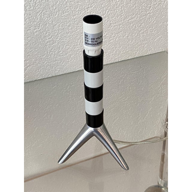 Porcelain Rocket Shape Lamp Base by Deshoulières, 2010s For Sale - Image 10 of 14