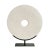 Mid 20th Century Vintage White Jade Disk on Stand For Sale - Image 5 of 5