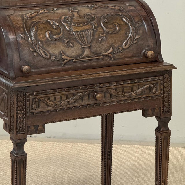 Late 19th Century 19th Century French Louis XVI Fruitwood Cylinder Cabinet ~ Nightstand For Sale - Image 5 of 18