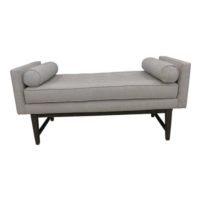 Ludwig Contemporary Light Gray Bench For Sale