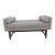Ludwig Contemporary Light Gray Bench For Sale