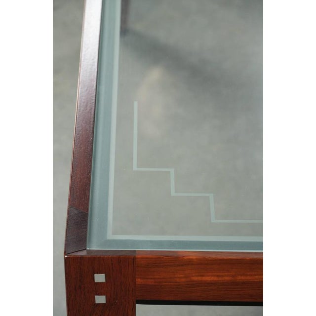 Wood Art Deco Decoforma Series Square Coffee Table with Glass Top from Schuitema For Sale - Image 7 of 12