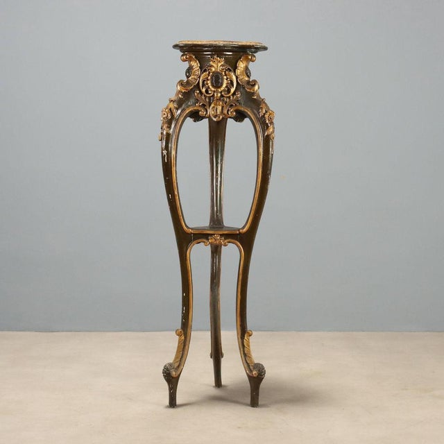 Barocchetto Style Plant Stand, Italy, Early 1900s For Sale - Image 9 of 10
