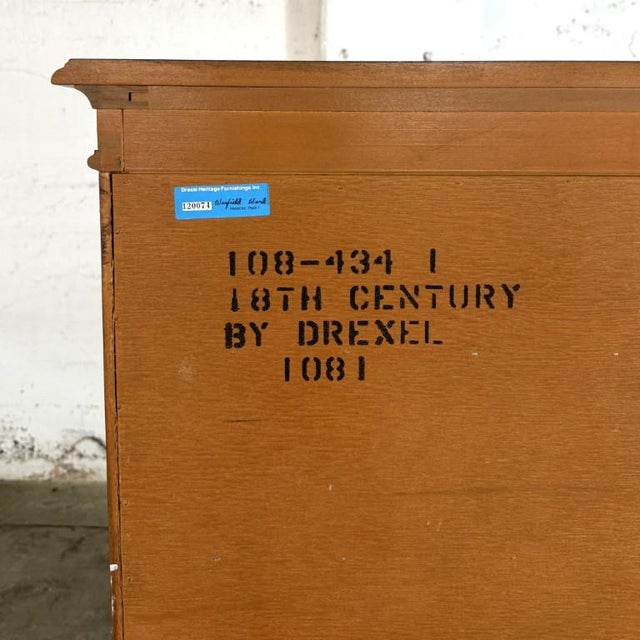 Drexel 18th Century Collection Banded Chest of Drawers For Sale - Image 13 of 13