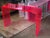 Not Yet Made - Made To Order Neon Pink Lucite Console Table For Sale - Image 5 of 9