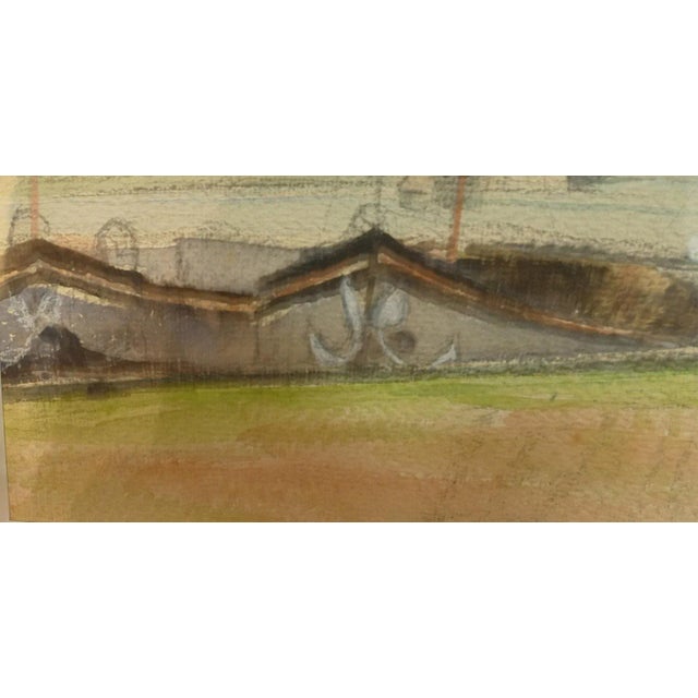 French Seaside Watercolor Painting For Sale - Image 4 of 6