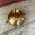 Brass Vintage Hammered Brass Footed Compote Bowl With Handles For Sale - Image 8 of 8
