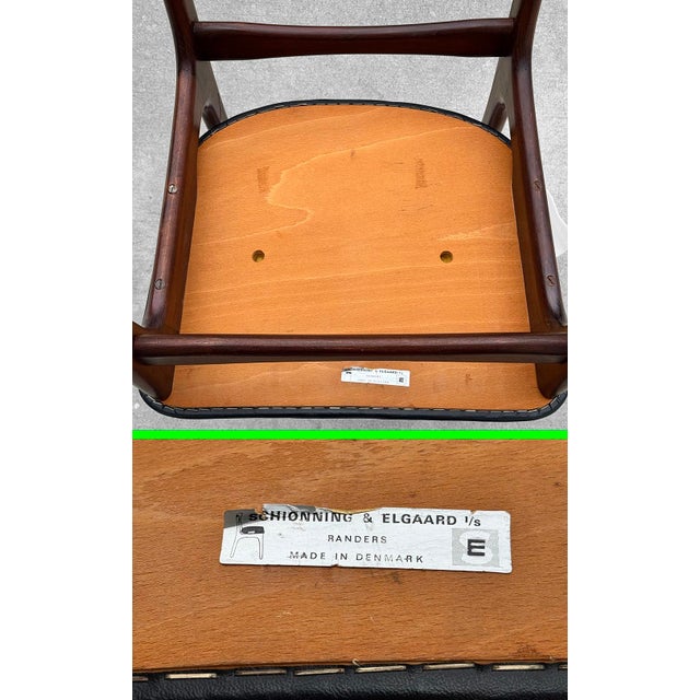 1960s Vintage Mid-Century Modern Danish Teak Chair by Schiønning & Elgaard Randers For Sale - Image 11 of 11