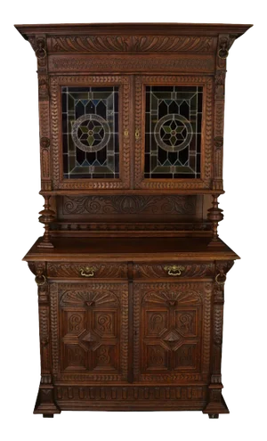 Cabinet Mechelen Antique Renaissance Oak Wood