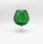 1960s Mid-Century Modern Italian Green Diamond Optic Glass Brandy Snifter Vase by Empoli, 1960s For Sale - Image 5 of 5