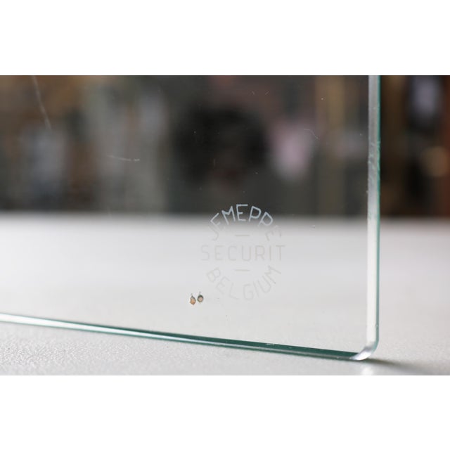 Mid-Century Modern Glass Folding Triptych Fire Screen from Jemeppe, 1960s For Sale - Image 11 of 12