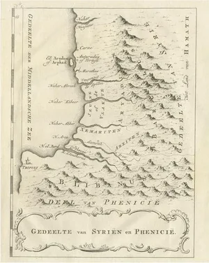 Dutch Map of Part of Syria and Phoenicia, 1773