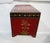 Wood Folk Red Painted Chest With Floral Motifs For Sale - Image 7 of 17