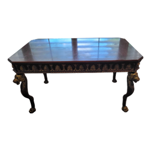 Mid 20th Century Vintage Lion Style Console Table/Desk