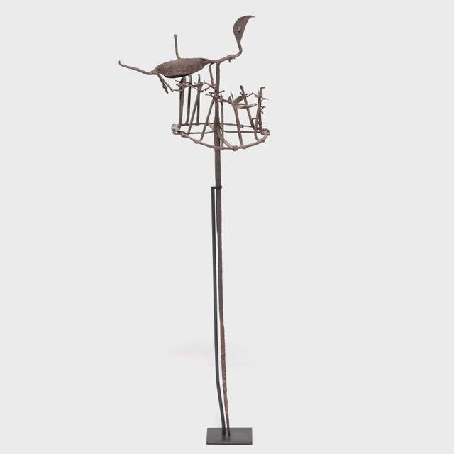 Early 20th Century Yoruba Iron Osanyin Staff, C. 1900 For Sale - Image 5 of 7