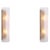 Gold Antique Brass and Hand-Blown Glass Wall Lamps, Set of 2 For Sale - Image 8 of 8