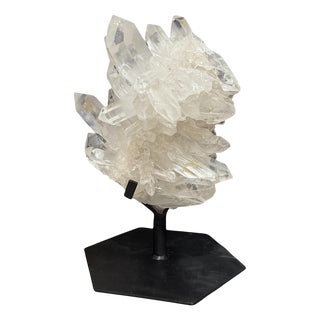 Monumental Natural Rock Crystal Cluster, Brazil, 1980 For Sale