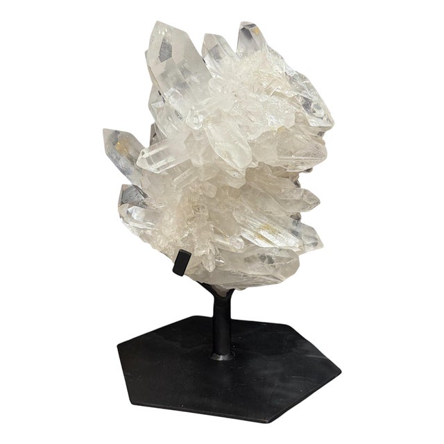 Monumental Natural Rock Crystal Cluster, Brazil, 1980 For Sale