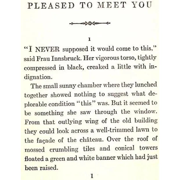 1920s "Pleased to Meet You" 1927 Morley, Christopher For Sale - Image 5 of 7