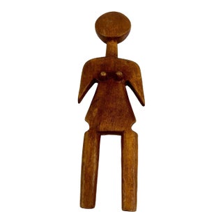 Early 20th Century Ewe Wooden Doll Togo For Sale