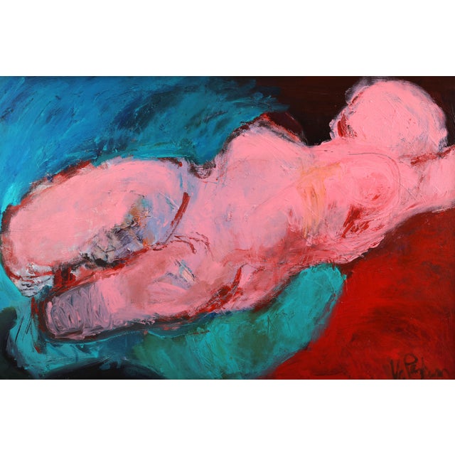 Figurative Expressionism "Whose Blues" Original Painting For Sale - Image 4 of 9