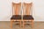 An exceptional pair of Mission or Arts & Crafts style high back side chairs or dining chairs In the manner of Stickley or...