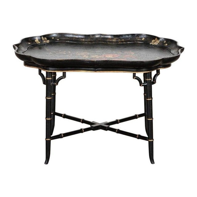 Chinoiserie Tray Table from Jennens & Bettridge, 1890s For Sale - Image 17 of 17