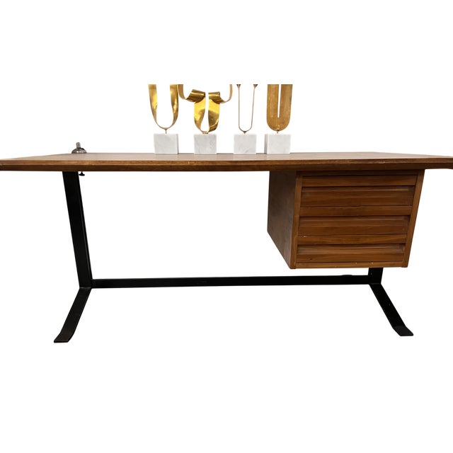 Mid 20th Century Italian Mid Century Modern Desk For Sale - Image 5 of 5