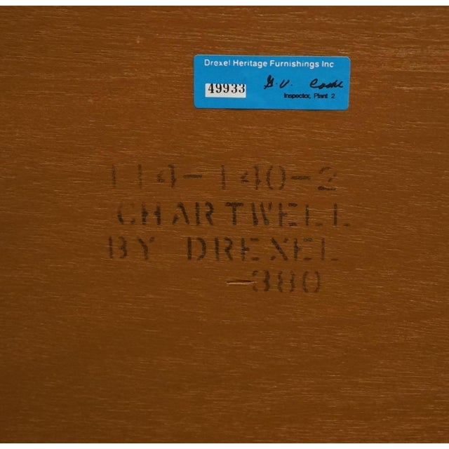 Late 20th Century Drexel Heritage Chartwell Collection Rustic European 69" Triple Door Dresser For Sale - Image 16 of 16