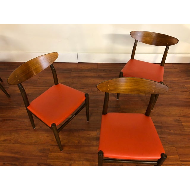 Dux Mid Century Curved Low Back Dining Chairs Set of 6 Chairish