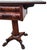 19th Century Mahogany Empire Drop Leaf End Table Hand Carved For Sale - Image 4 of 14