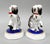 Antique Staffordshire Style Porcelain Spaniel Dog Figurines on Cobalt Blue Cushions - A Pair | Traditional, Victorian, English Country For Sale In Houston - Image 6 of 12