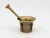 Metal Antique Vintage Brass Mortar and Pestle For Sale - Image 7 of 8