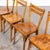 French Wavy Back Bentwood Dining Chairs from Baumann, 1950s, Set of 4 For Sale - Image 3 of 11