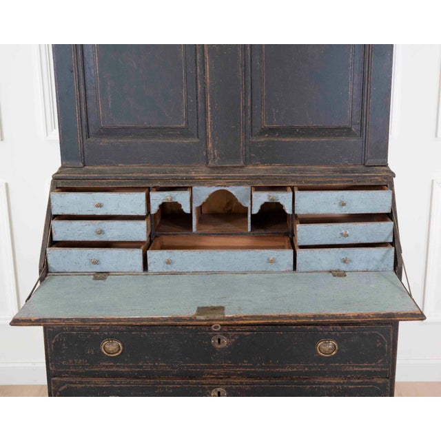 18th Century Black Scandinavian Bureau For Sale - Image 4 of 10