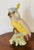 Gorgeous vintage mid century tropical Cockatoo California pottery figurine.