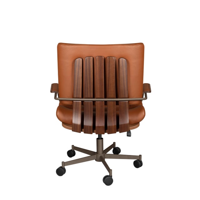 Contemporary Thomas I Office Chair by Wood Tailors Club For Sale - Image 3 of 15