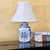Vintage Blue & White Chinoiserie Porcelain Table Lamp With Double Happiness Symbol For Sale - Image 13 of 18