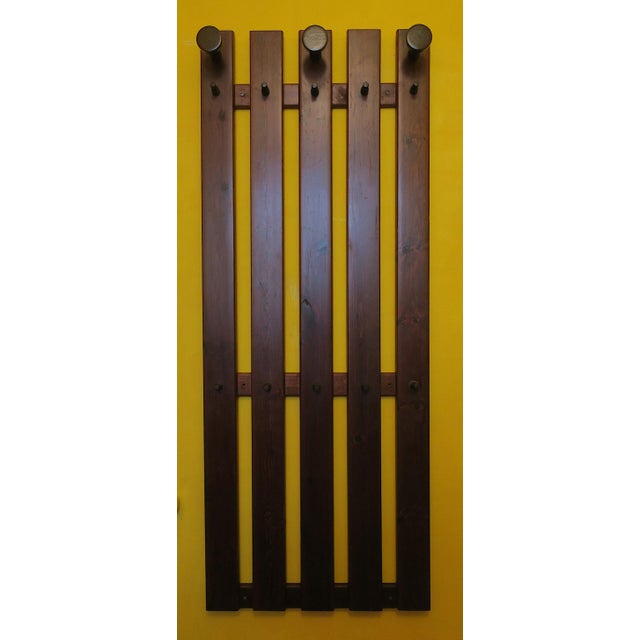 Mid-Century Modern Wall-Mounted Coat and Hat Rack, 1960s For Sale - Image 10 of 10