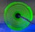 Antique Brass Green Blacklight Glowing Vaseline Glass Electric Table Lamp For Sale - Image 9 of 11