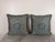 An exquisite and highly collectible pair of custom pillows in the timeless manner of Mariano Fortuny, rendered in the...