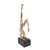 Balance and strength are two main components for this impressive scorpion pose. This yoga sculpture in brilliant gold...