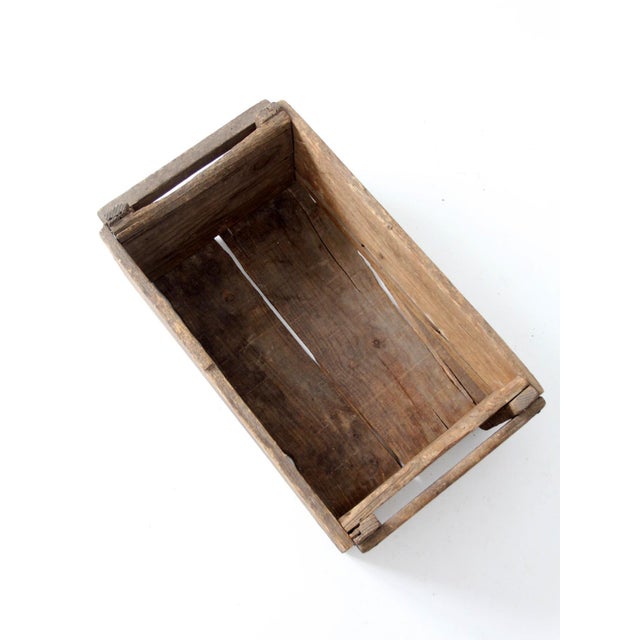 Antique Wood Farm Crate For Sale - Image 18 of 18