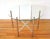 Mid-Century Modern Mid Century Modern Chrome and Glass Starburst Table For Sale - Image 3 of 3
