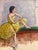 1930s Louis Kronberg, Post Impressionist Ballet Dancer Oil Painting Louis Kronberg French Ballerina For Sale - Image 5 of 9