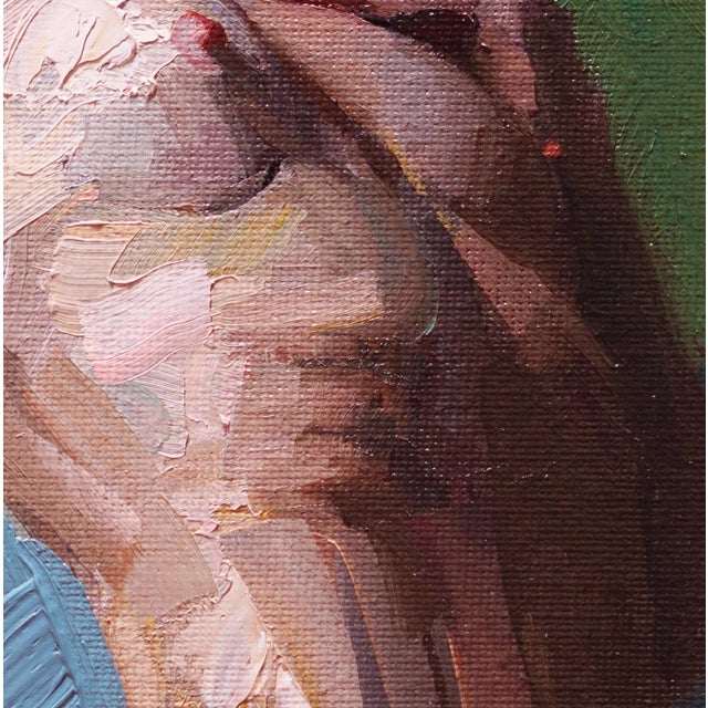 Early 21st Century Outstretched by Matt Talbert | Oil On Linen Panel Figure of a reclining nude woman. For Sale - Image 5 of 5