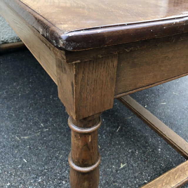 Antique French Embassy Oak Table For Sale - Image 11 of 12