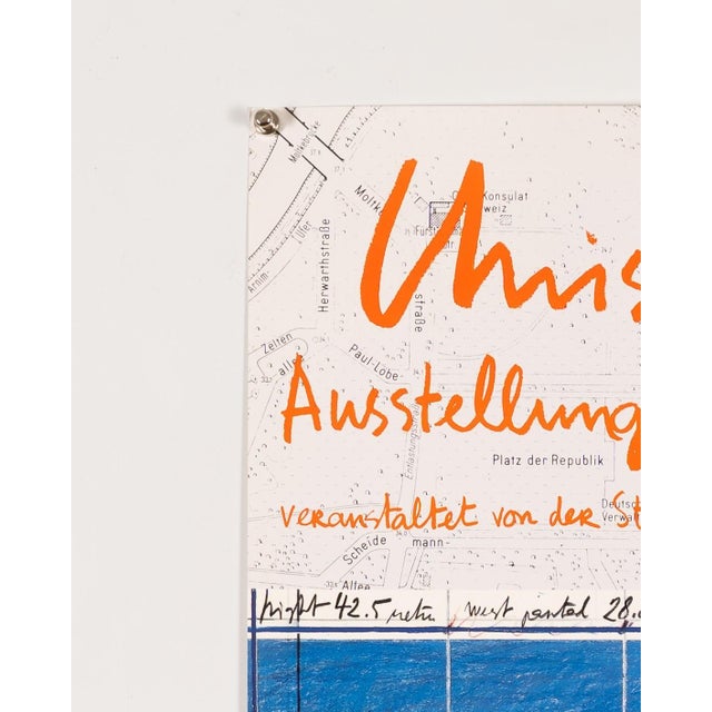 Christo in Berlin 1993 Exhibition Poster, 1980 For Sale - Image 4 of 9